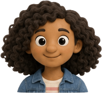 Bite Club girl avatar — bright-eyed young girl character