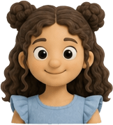 Bite Club girl avatar — second household kid with a mischievous smile